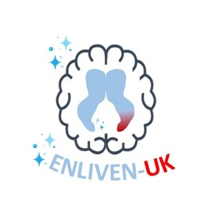 ENLIVEN-UK logo of two cupped hands inside a brain